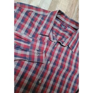 Untuckit Shirt Mens XL Short Sleeve Button Up Multicolor XL